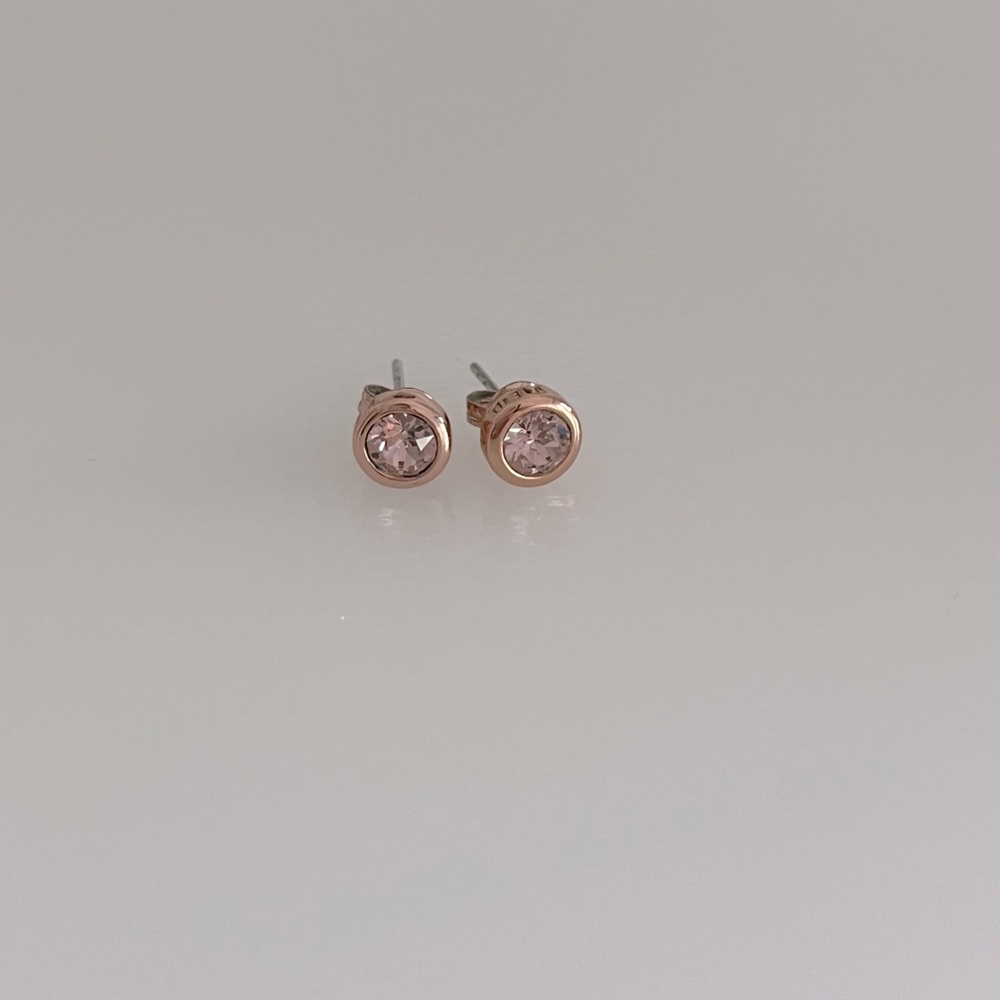 Ted Baker rose gold pink studs